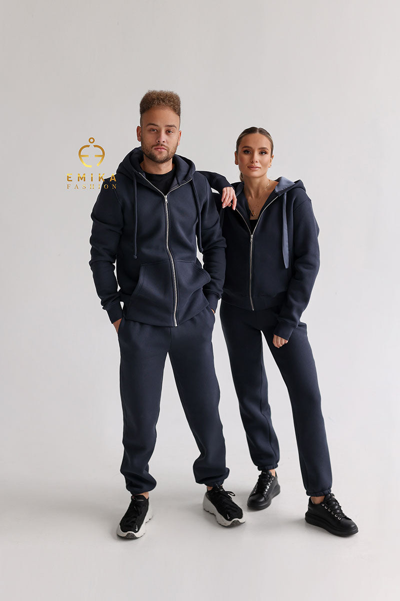 Fleece-lined Warm Suit Family look  Men