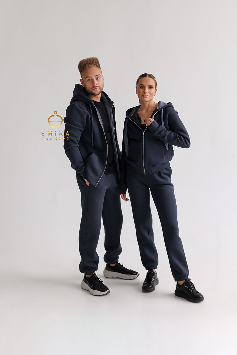 Fleece-lined Warm Suit Family look  Men