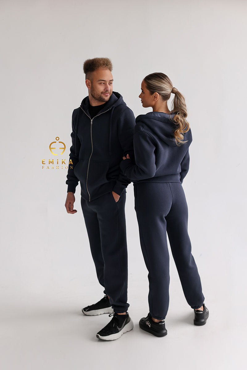 Fleece-lined Warm Suit Family look  Men