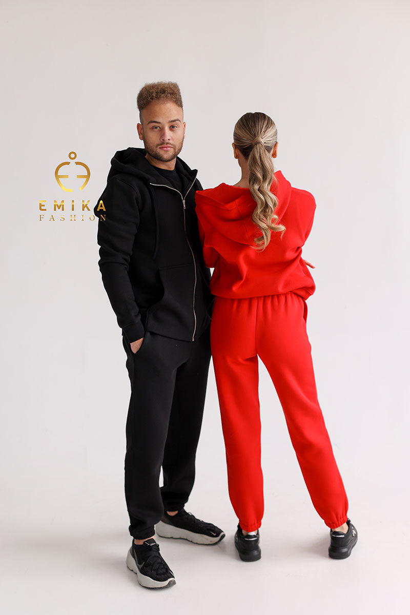 Fleece-lined Warm Suit Family look  Men