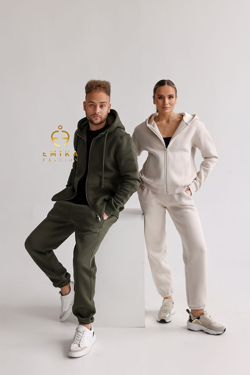 Fleece-lined Warm Suit Family look  Men