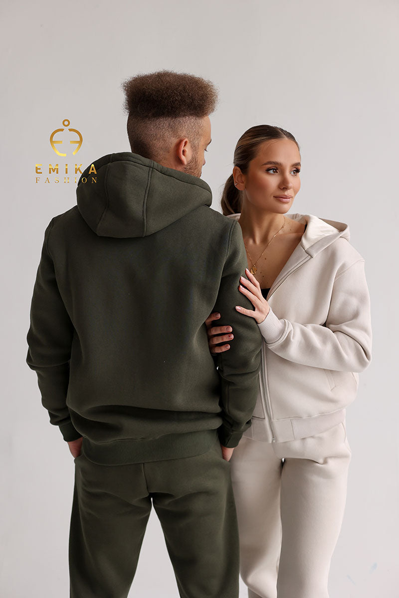 Fleece-lined Warm Suit Family look  Men