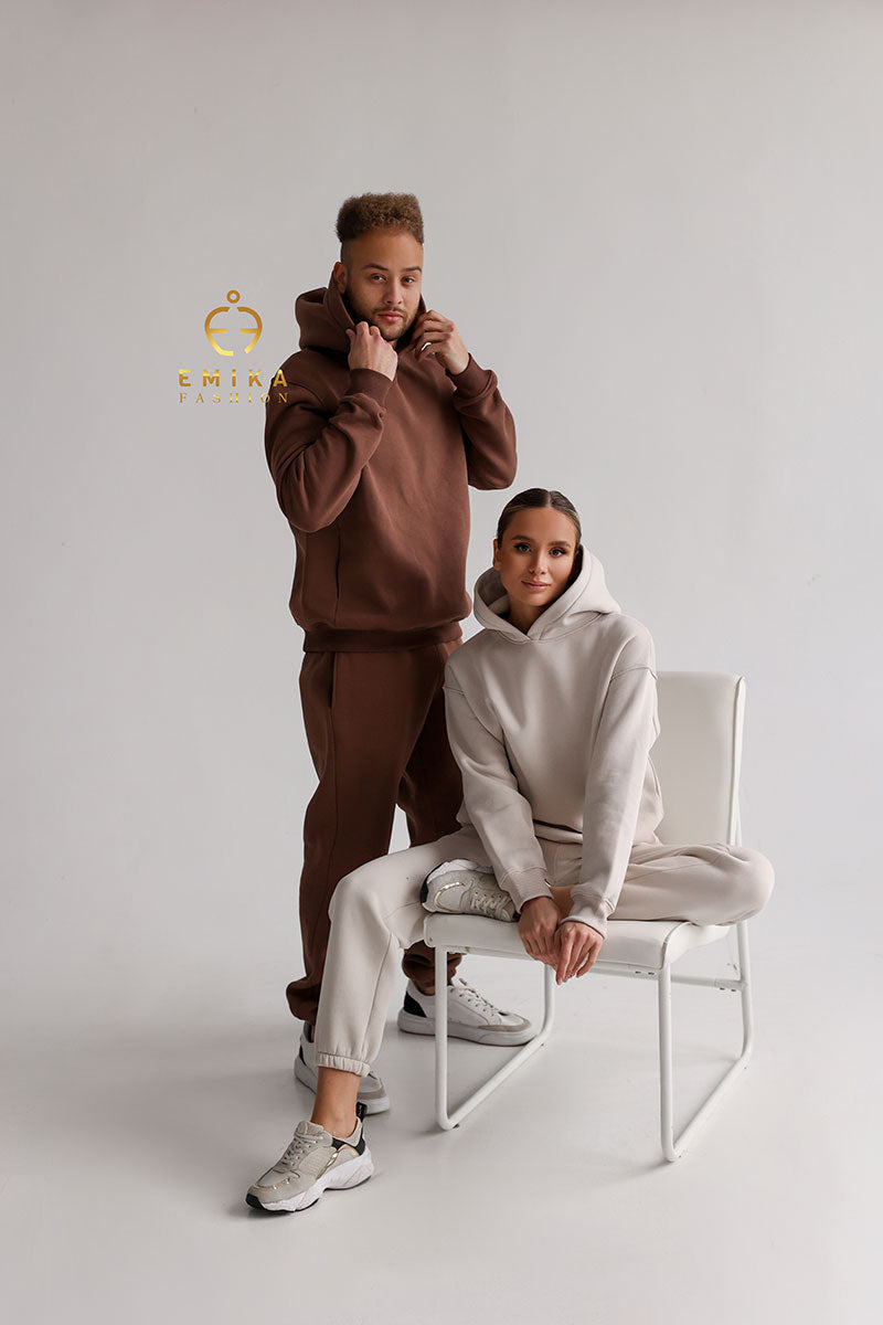 Fleece-lined Warm Suit Men