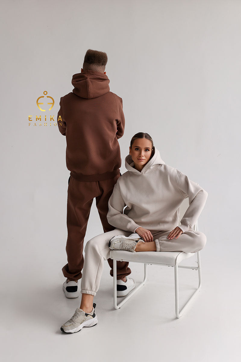 Fleece-lined Warm Suit Men
