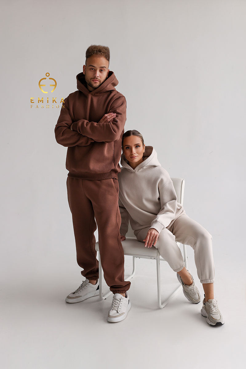 Fleece-lined Warm Suit Men