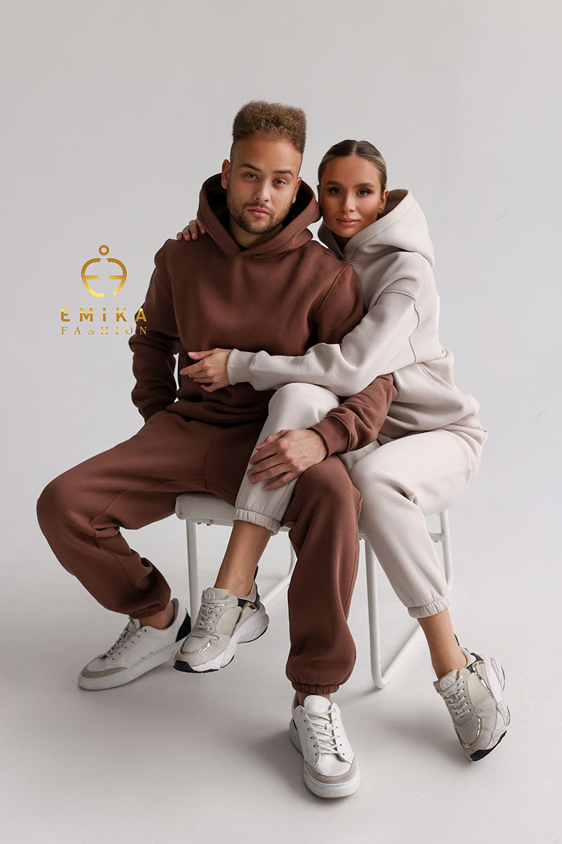 Fleece-lined Warm Suit Men