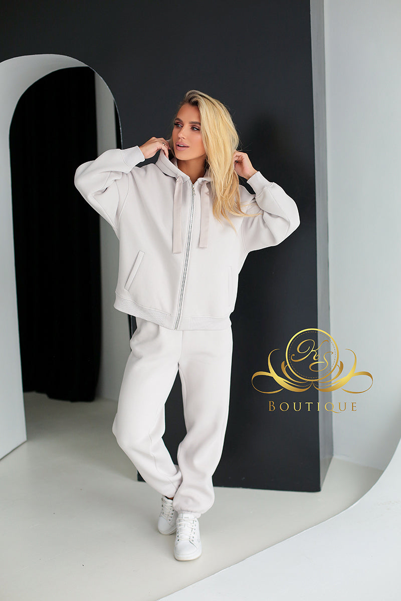 Fleece-lined Warm Suit Family look Women