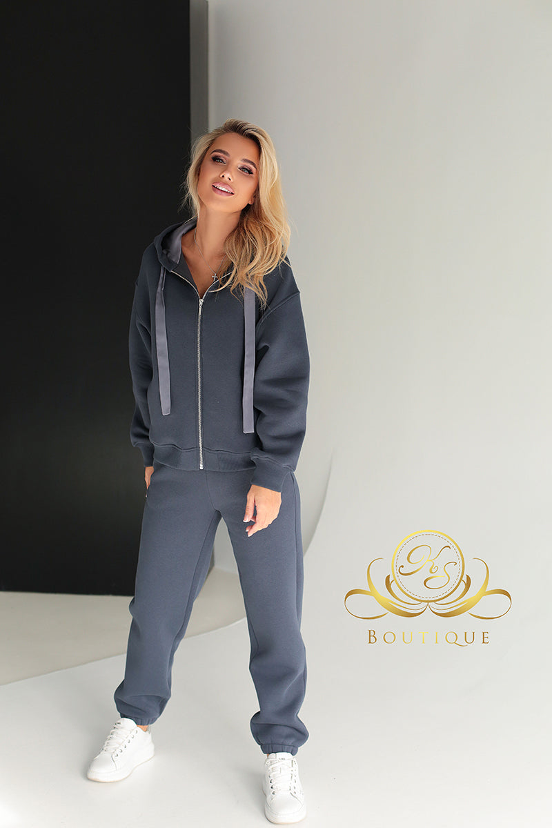 Fleece-lined Warm Suit Family look Women