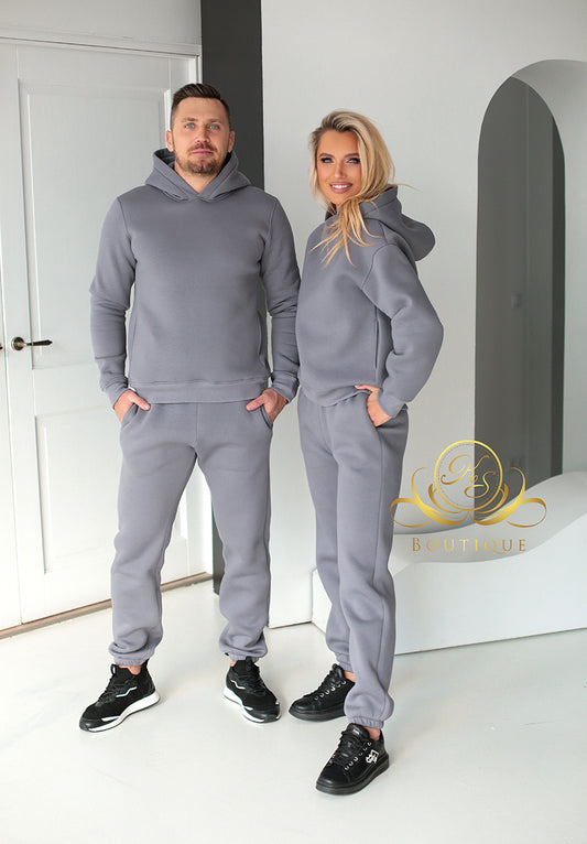 Fleece-lined Warm Suit Men